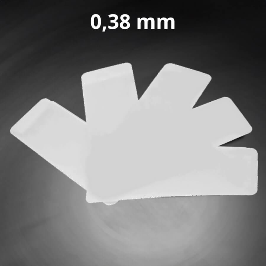 Flipperkarten Plastik 0,38mm