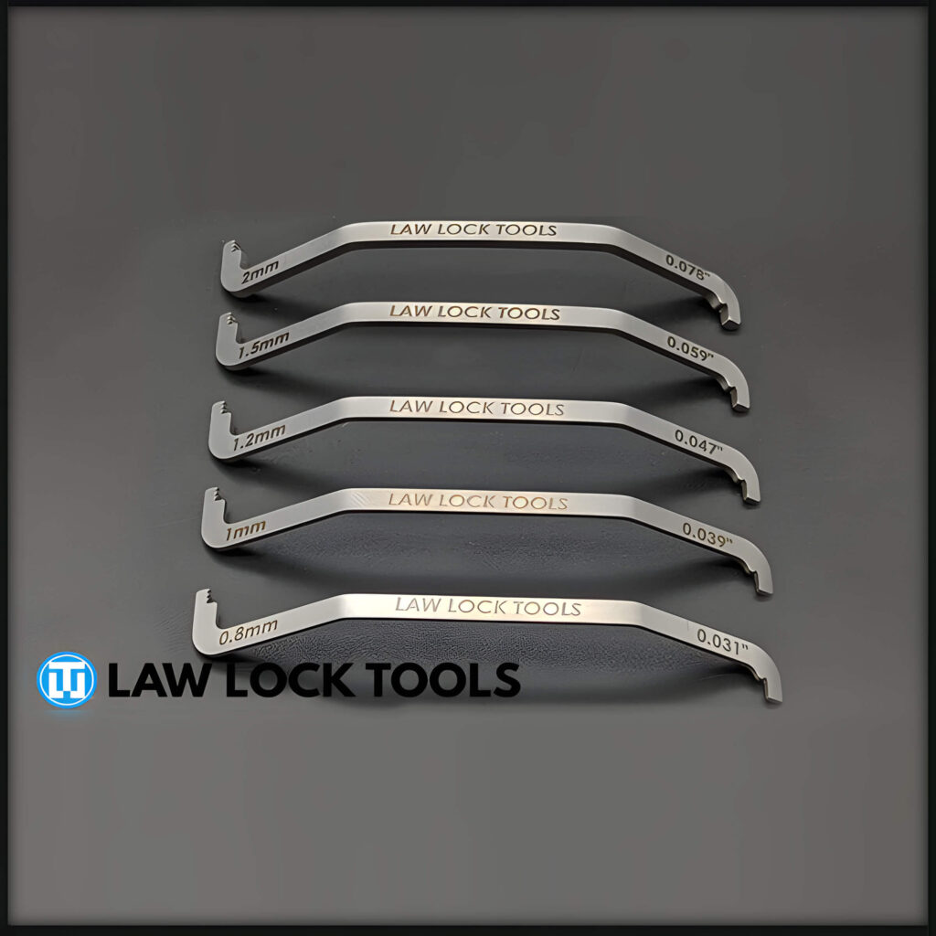 Gebogen Pry Bar Set Rechtshandig (5 Stück)