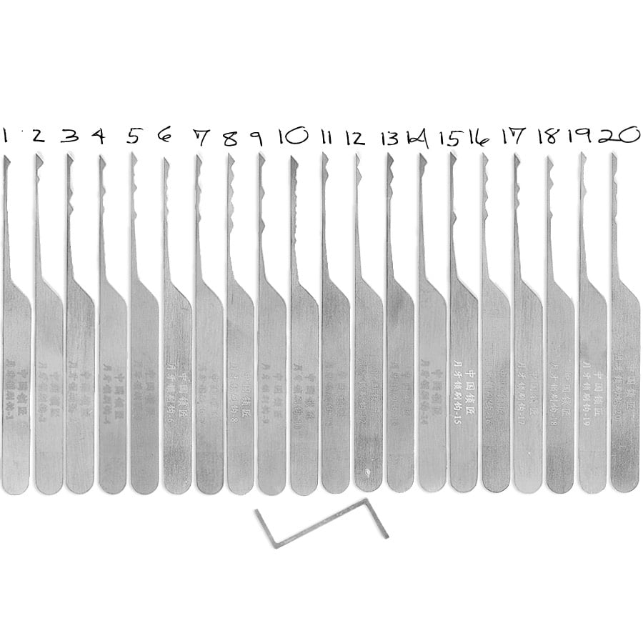 Rake Lockpick Set 20 dlg