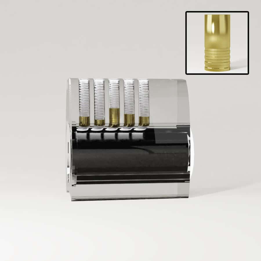 Lockpicking Transparentes Übungsschloss Gezahnt