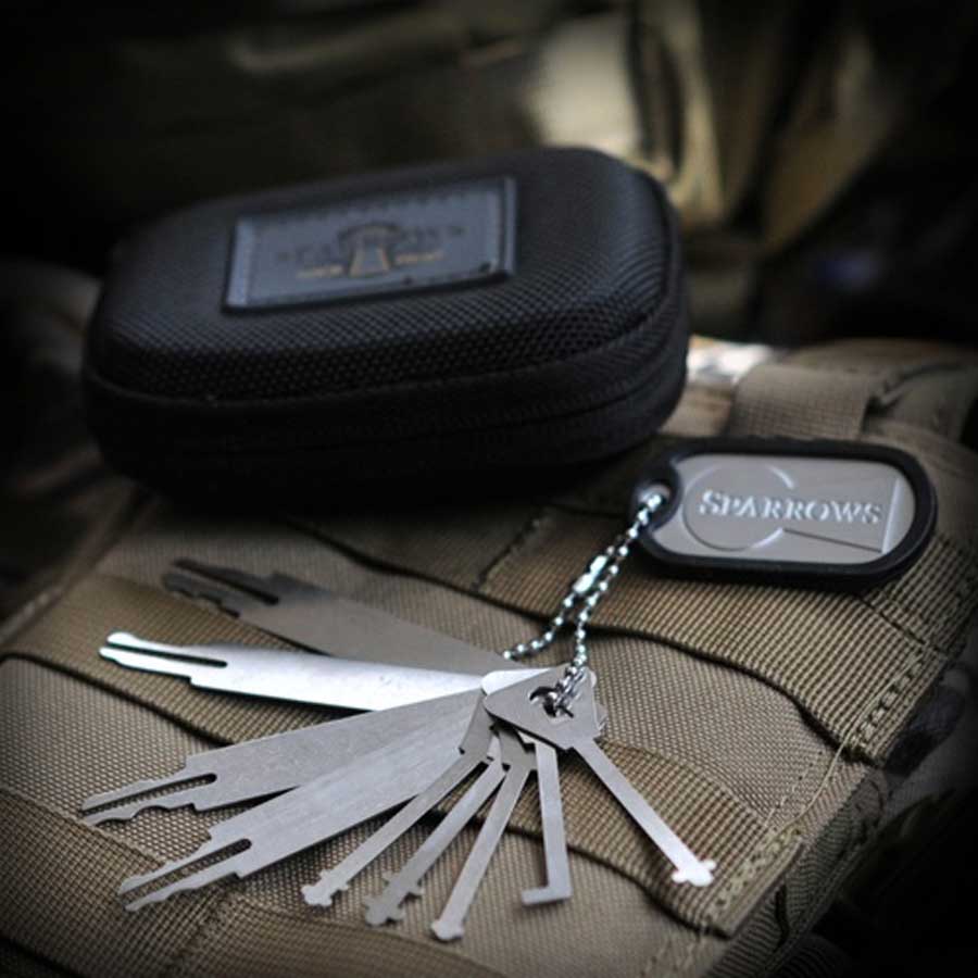 Sparrows Warded & Wafer Pick Set mit Case