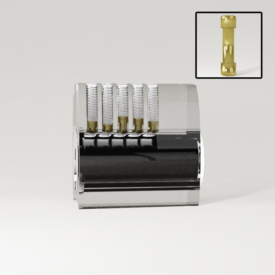Lockpicking Transparant Übungsschloss Spool