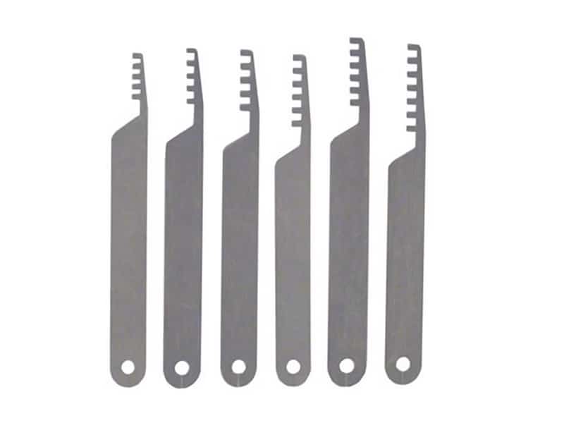Vorhängeschloss Comb-Picks 6 Stück